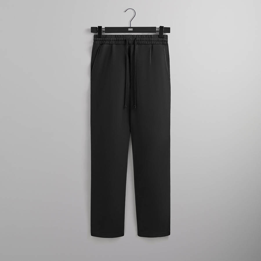 Black Men Kith Compact Knit Garrison Sweat Pants | 5147-USYFM