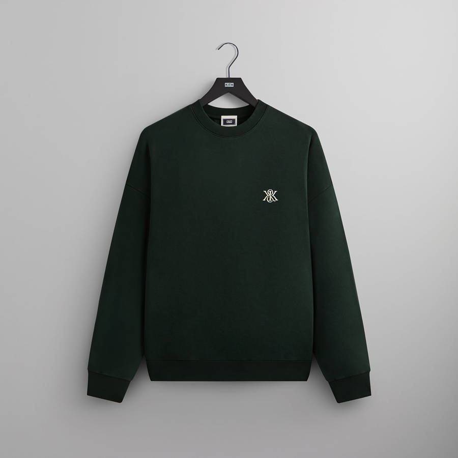 Black Men Kith Compact Knit Nelson Crewneck Sweatshirts | 2589-YQDOK
