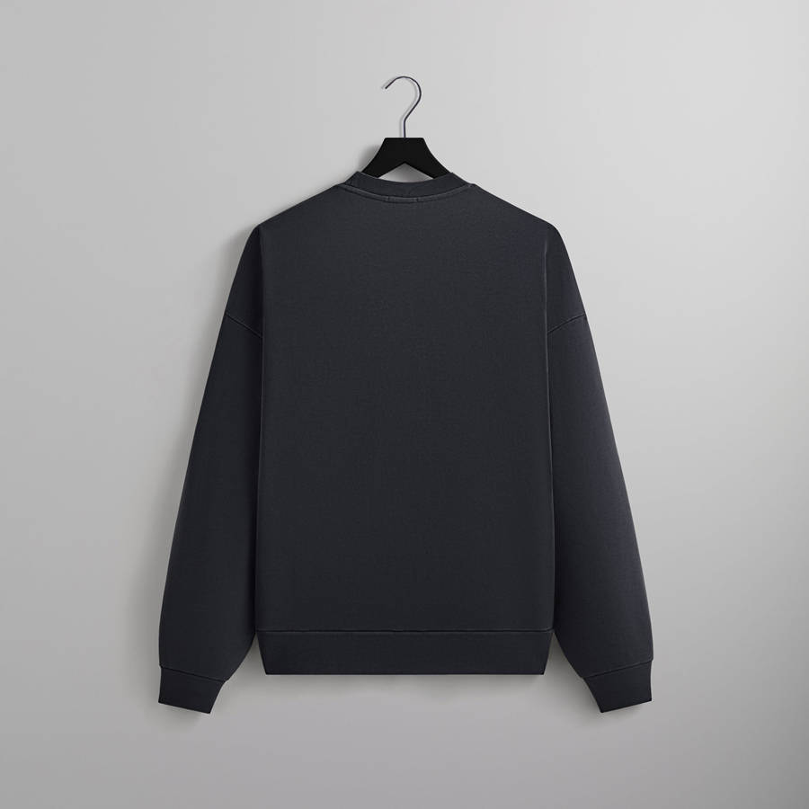 Black Men Kith Compact Knit Nelson Crewneck Sweatshirts | 0781-YNFJB