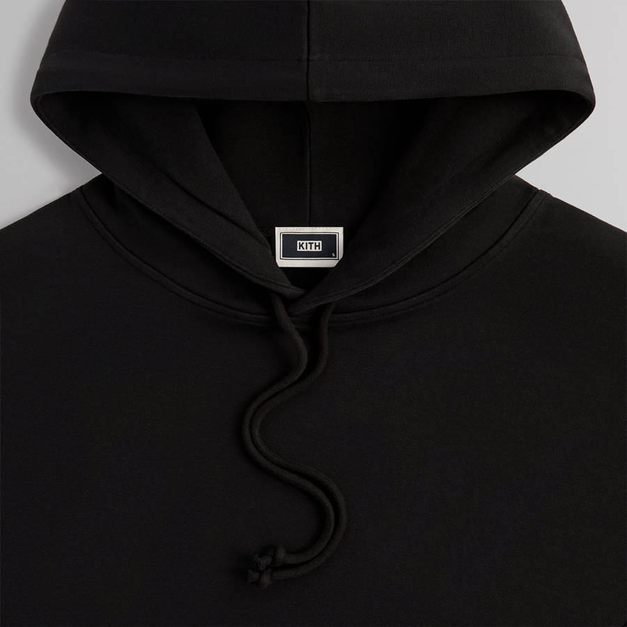 Black Men Kith Compact Knit Williams III Hoodie Sweatshirts | 4529-PVGFC