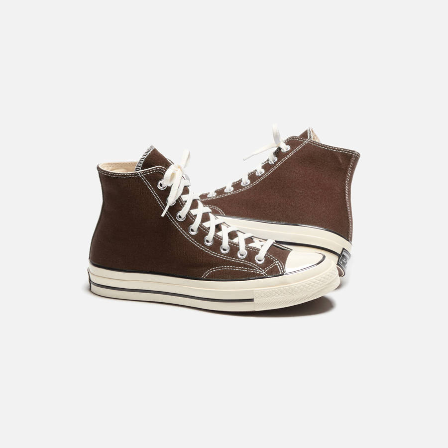 Black Men Kith Converse Chuck 70 Vintage Canvas High Sneakers | 0285-GPTNL