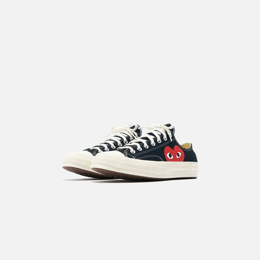 Black Men Kith Converse x Comme des Garçons CDG Play Chuck Taylor Low Sneakers | 9648-MPUIF