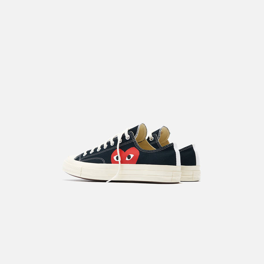 Black Men Kith Converse x Comme des Garçons CDG Play Chuck Taylor Low Sneakers | 9648-MPUIF