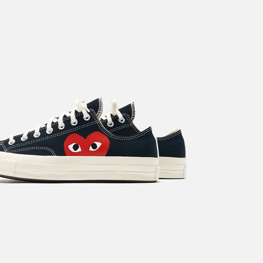 Black Men Kith Converse x Comme des Garçons CDG Play Chuck Taylor Low Sneakers | 9648-MPUIF