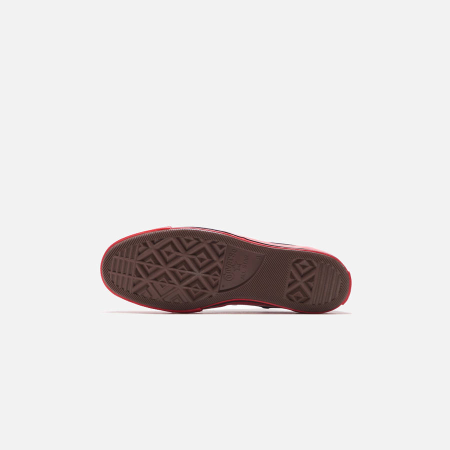 Black Men Kith Converse x Comme des Garçons CDG Play Red Sole Low Top Sneakers | 3249-SIQTU