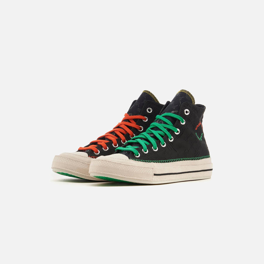 Black Men Kith Converse x Daily Paper Chuck 70 High Sneakers | 2781-TALVI