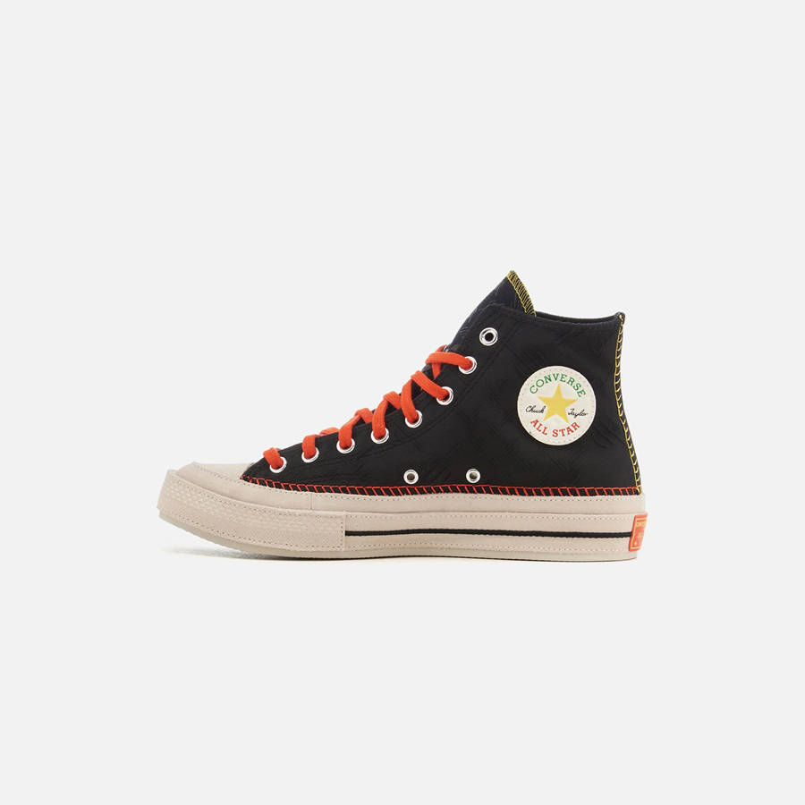 Black Men Kith Converse x Daily Paper Chuck 70 High Sneakers | 2781-TALVI