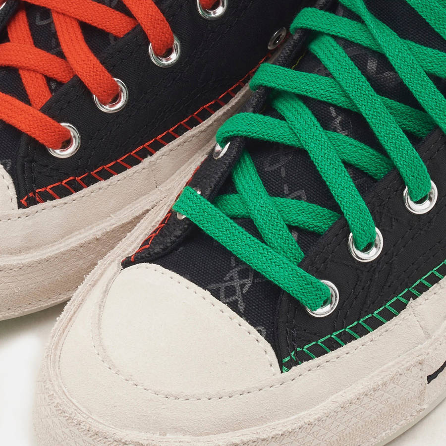 Black Men Kith Converse x Daily Paper Chuck 70 High Sneakers | 2781-TALVI