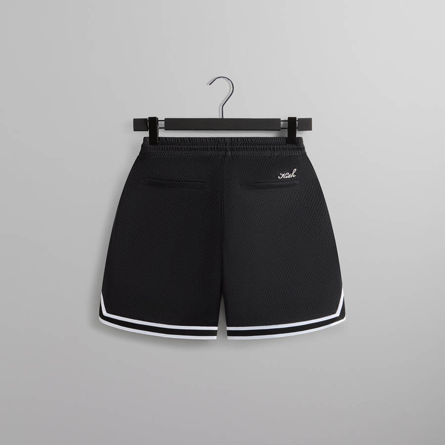 Black Men Kith Curtis Mesh Shorts | 1683-JFUQM