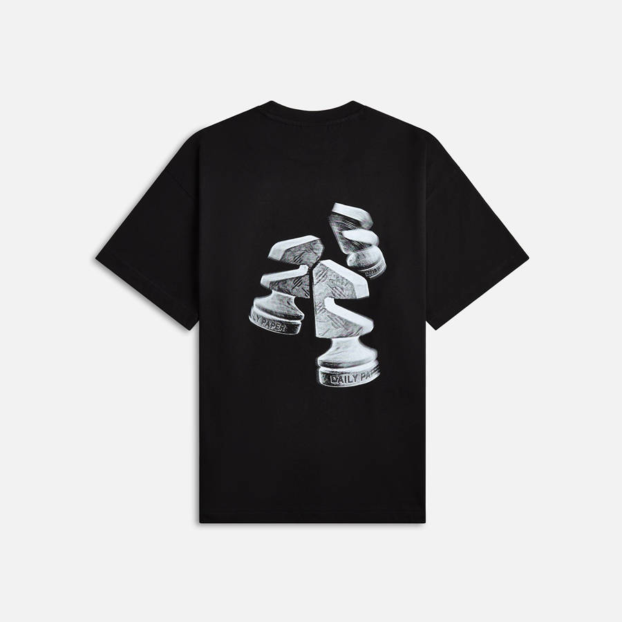 Black Men Kith Daily Paper Overlooked Shirts | 5273-YVDZB