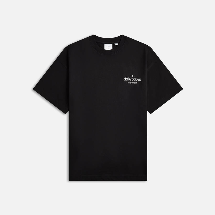 Black Men Kith Daily Paper Overlooked T-Shirt | 6524-RDGXO