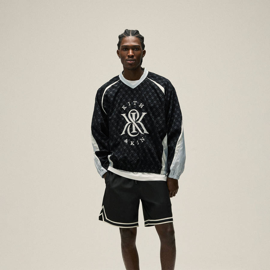 Black Men Kith Dayton Combo Pullover Sweatshirts | 3470-SHPAX