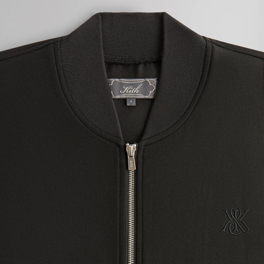 Black Men Kith Double Weave Avery Bomber Jackets | 8610-MAYJP