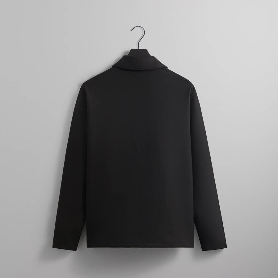 Black Men Kith Double Weave Coaches Jackets | 5784-RMYZB