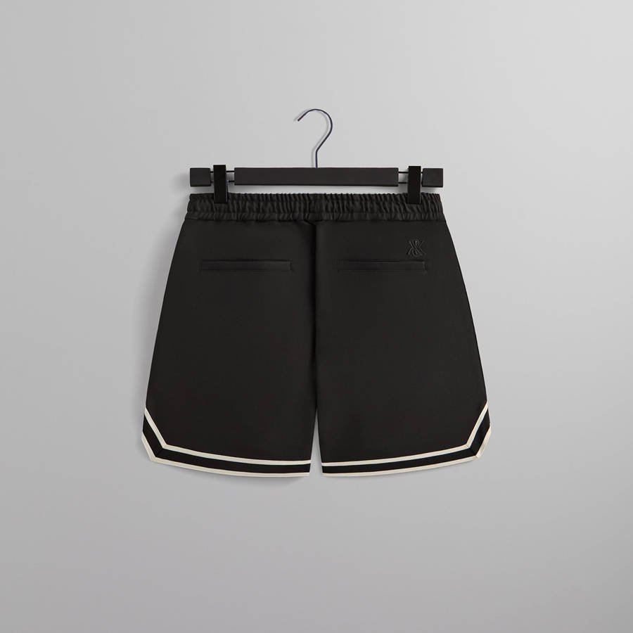 Black Men Kith Double Weave Curtis Shorts | 0641-VXHYF