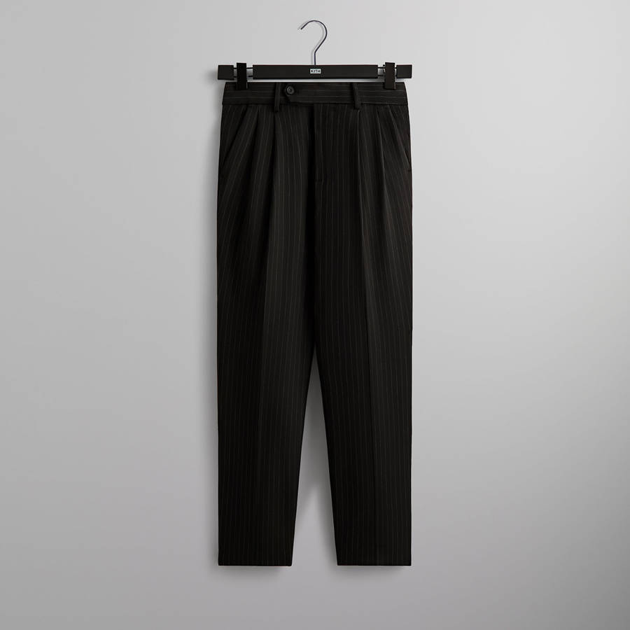 Black Men Kith Double Weave Kylan Pants | 2984-PIOKS