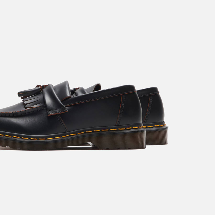 Black Men Kith Dr. Martens Vintage Adrian Tassels Loafers | 3546-OBTGJ