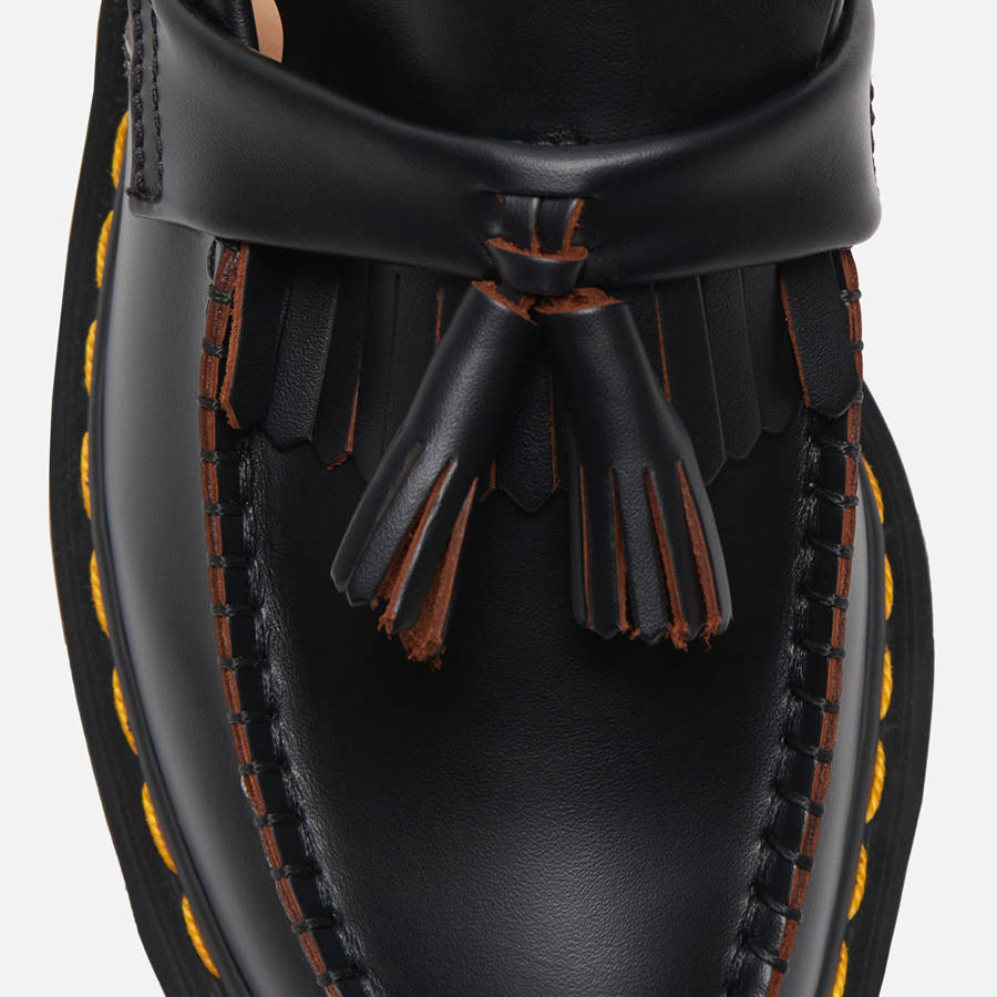 Black Men Kith Dr. Martens Vintage Adrian Tassels Loafers | 3546-OBTGJ
