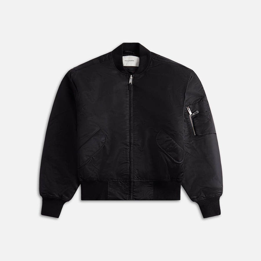 Black Men Kith Entire Studios Broad Bomber Jackets | 4260-MAUNH