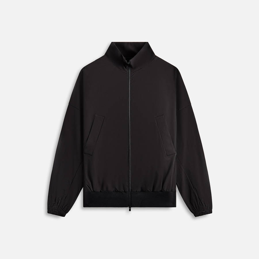 Black Men Kith Fear of God High Neck Vented Track Jackets | 0754-BQDNM