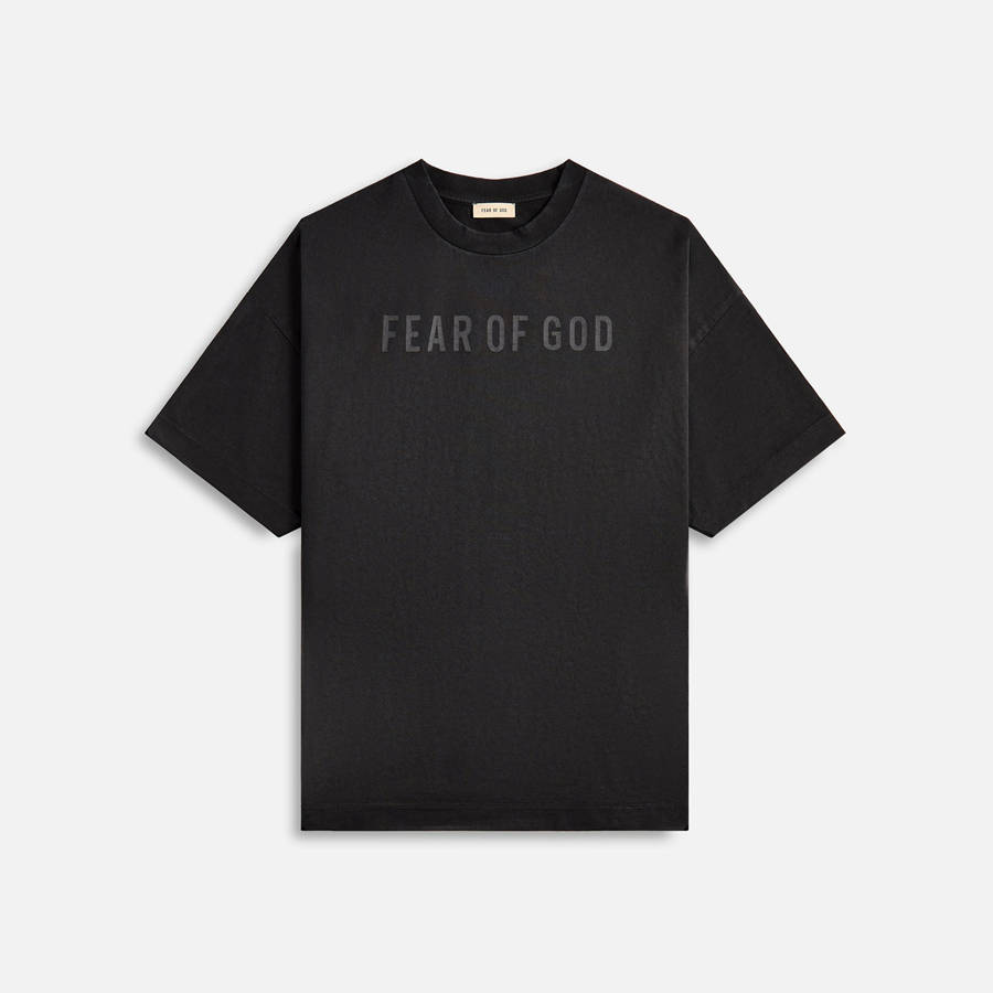 Black Men Kith Fear of God T-Shirt | 3819-SBGUJ