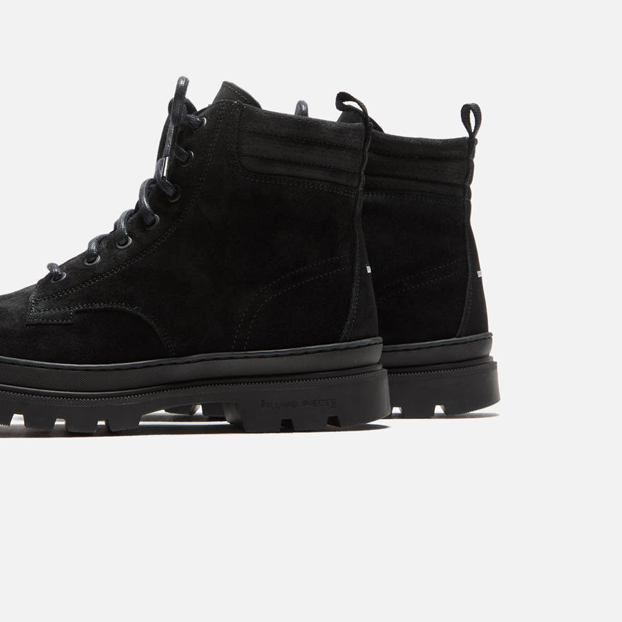 Black Men Kith Filling Pieces Josh Suede Boots | 4713-PWTKR