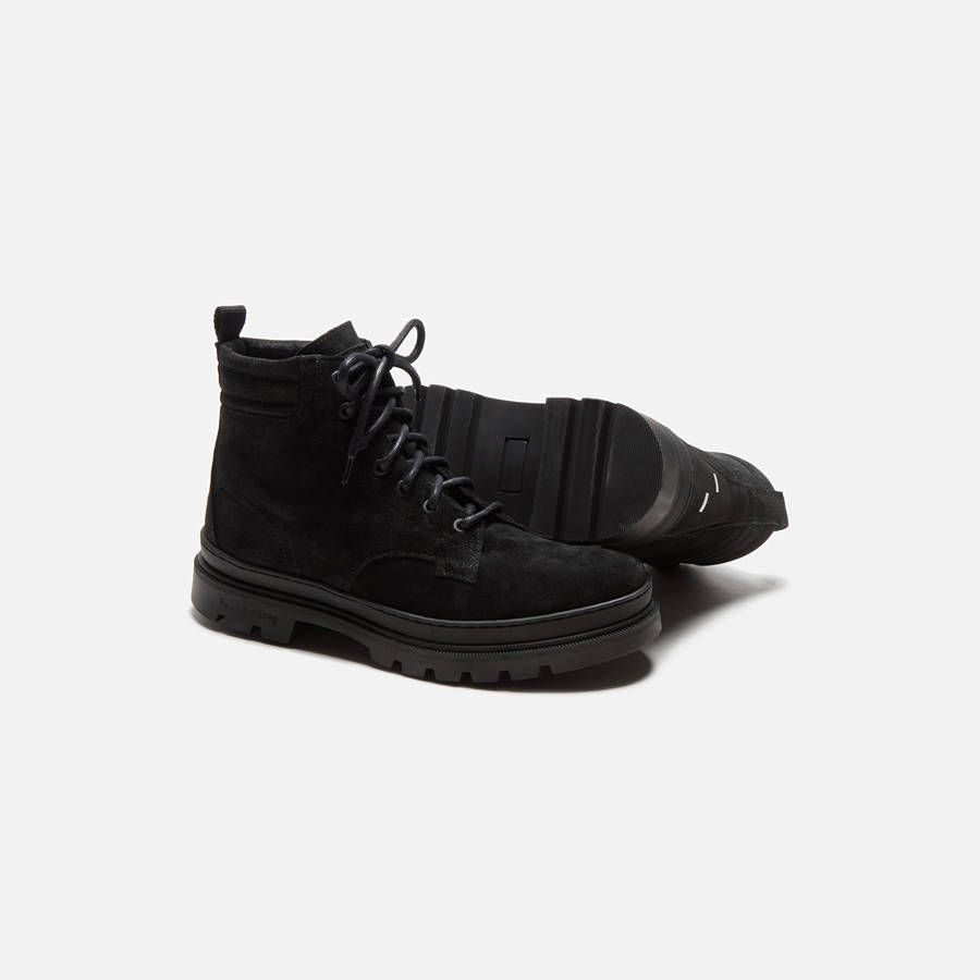 Black Men Kith Filling Pieces Josh Suede Boots | 4713-PWTKR