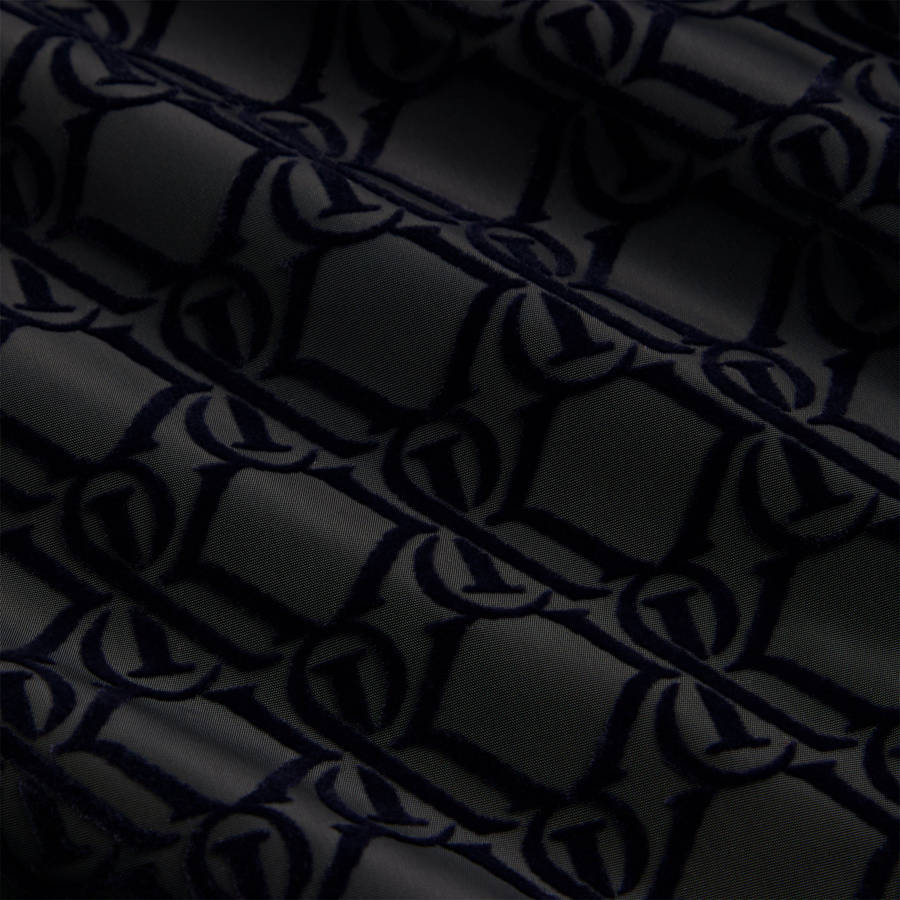 Black Men Kith Flocked Crest Tech Active Shorts | 3506-AJEGQ
