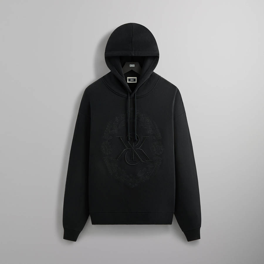 Black Men Kith Floral Lace Nelson Hoodie | 5164-RSXLN