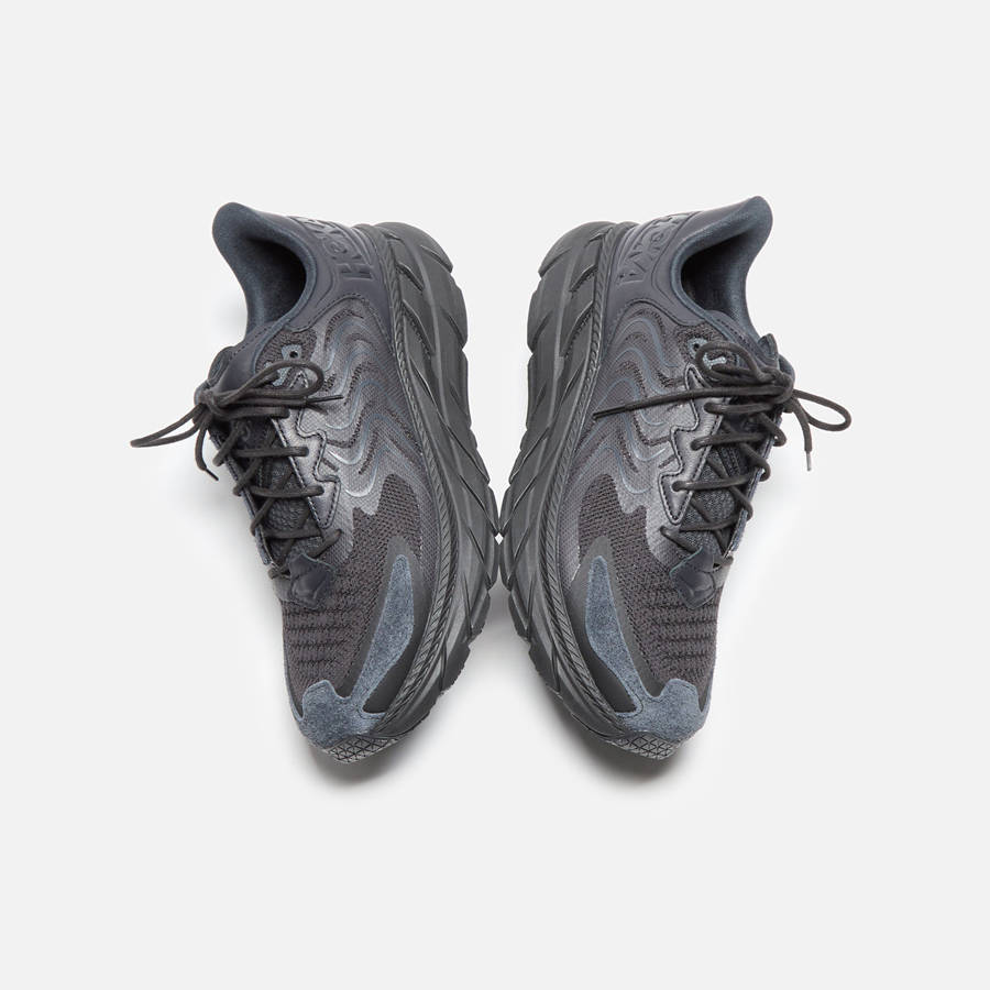 Black Men Kith HOKA Clifton LS Sneakers | 4230-PFXOW