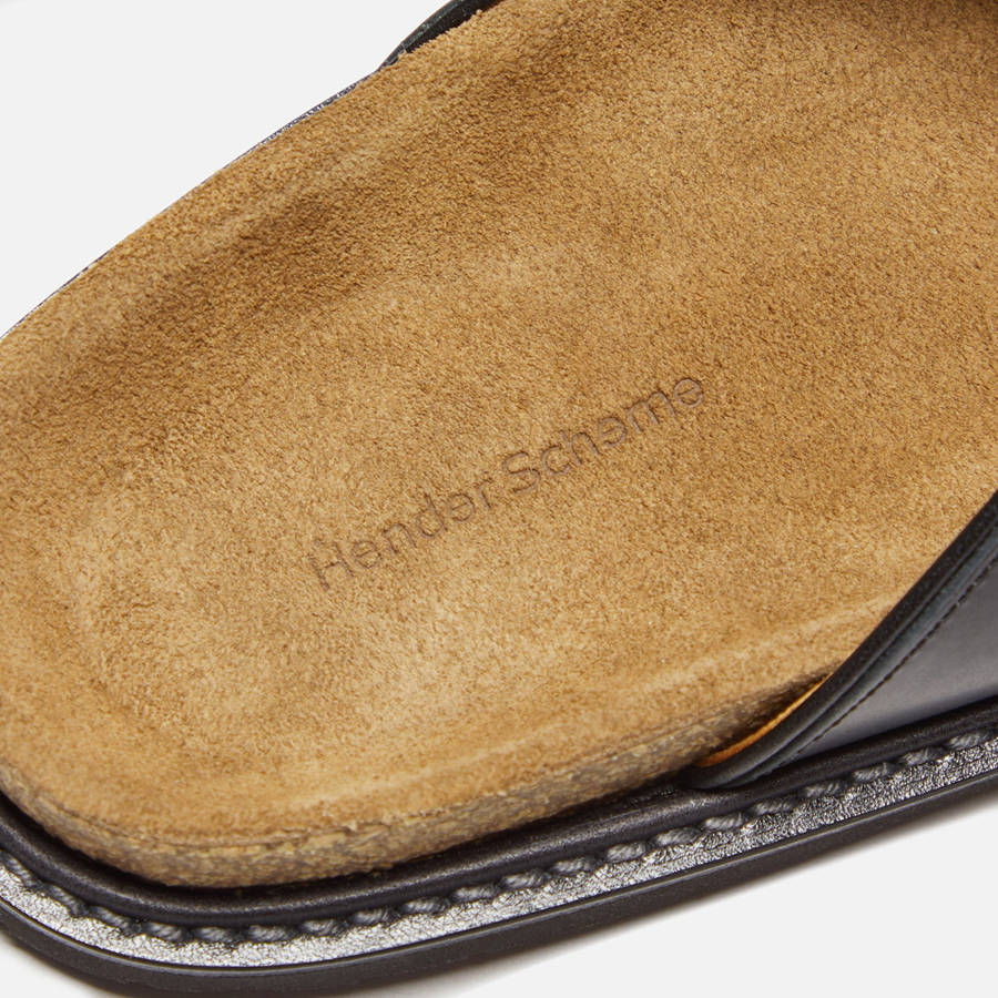 Black Men Kith Hender Scheme Comfy Cheak Sandals | 7948-KFVZH