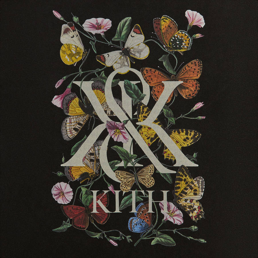 Black Men Kith KandK Monarch Vintage T-Shirt | 0238-PIGXJ