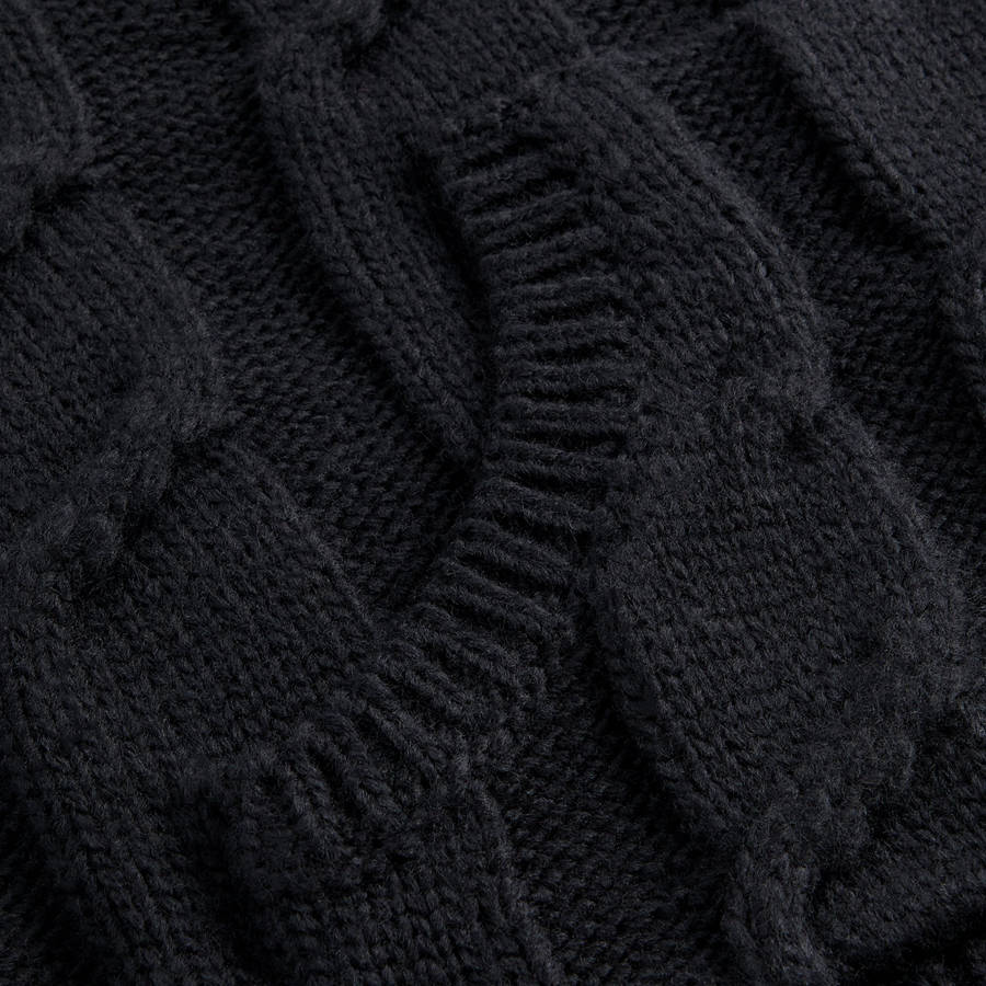 Black Men Kith Knit Elliot Hoodie | 2459-UROHM
