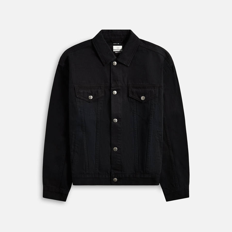Black Men Kith Ksubi Oh G Replica Eagle Denim Jackets | 9834-ANZHE