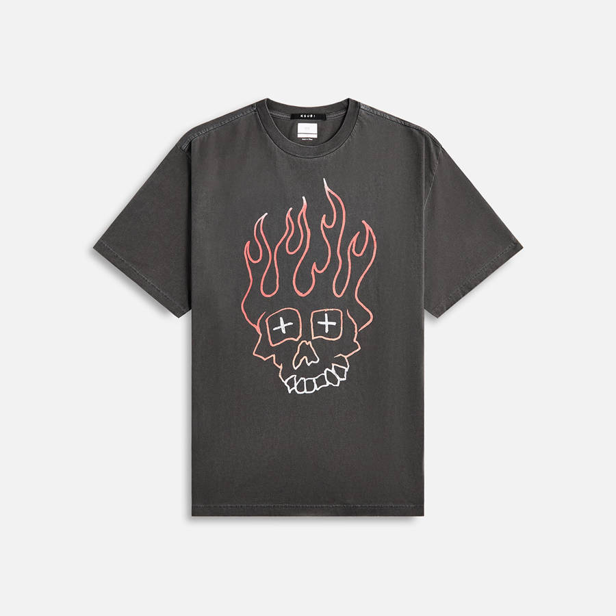 Black Men Kith Ksubi Skull Biggie T-Shirt | 0397-ZXCOP