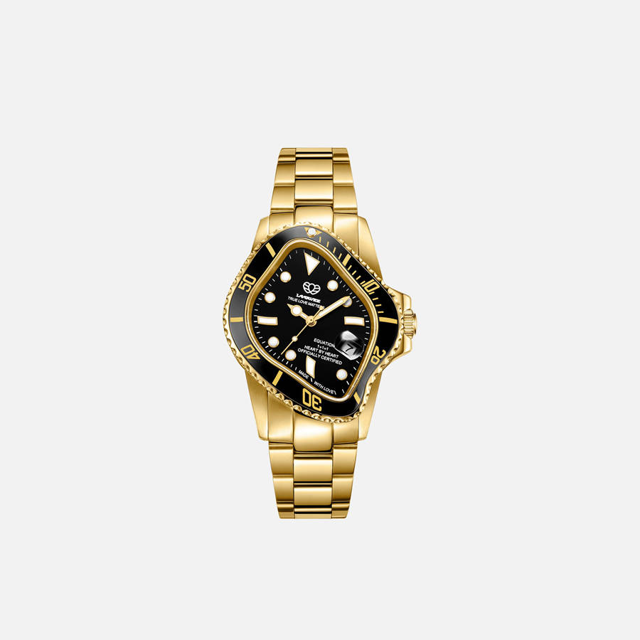 Black Men Kith LAARVEE Golden Precision Steel Jewelry | 1276-ICTDS
