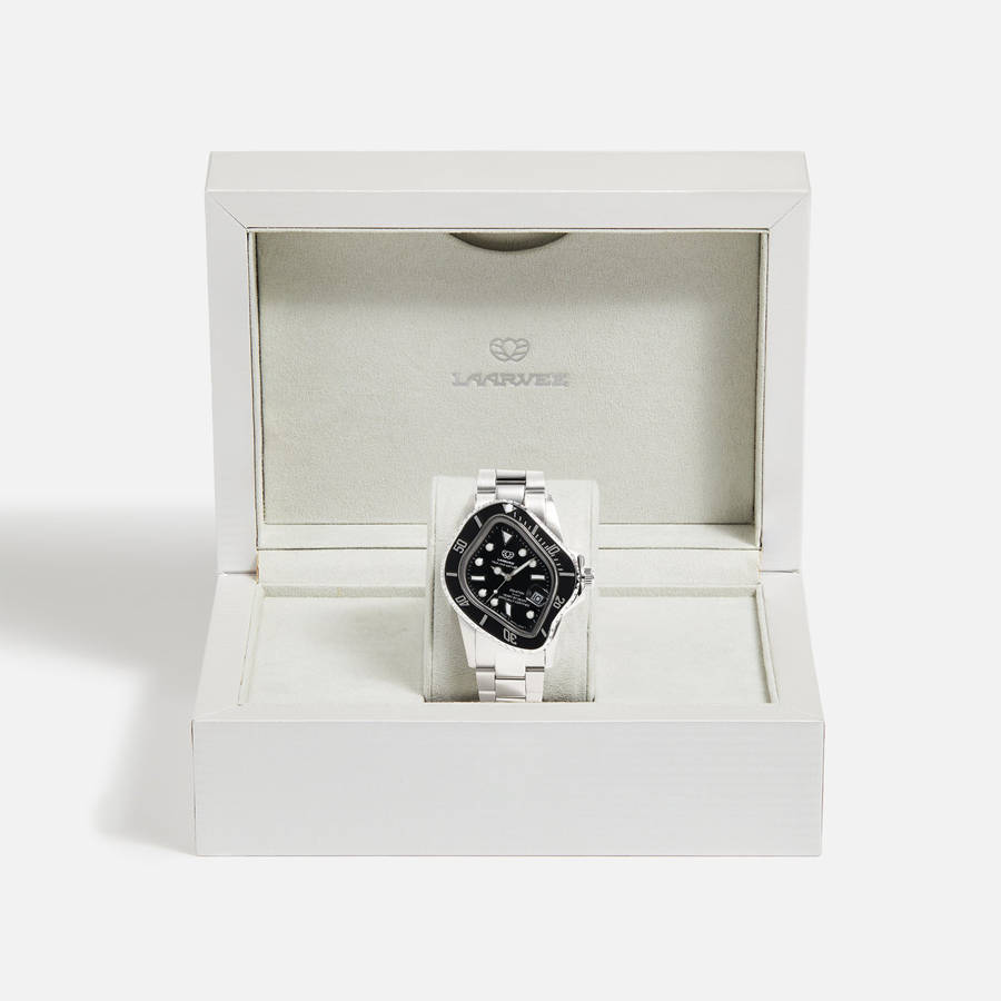 Black Men Kith LAARVEE Silver Precision Steel Jewelry | 2590-GKSHN