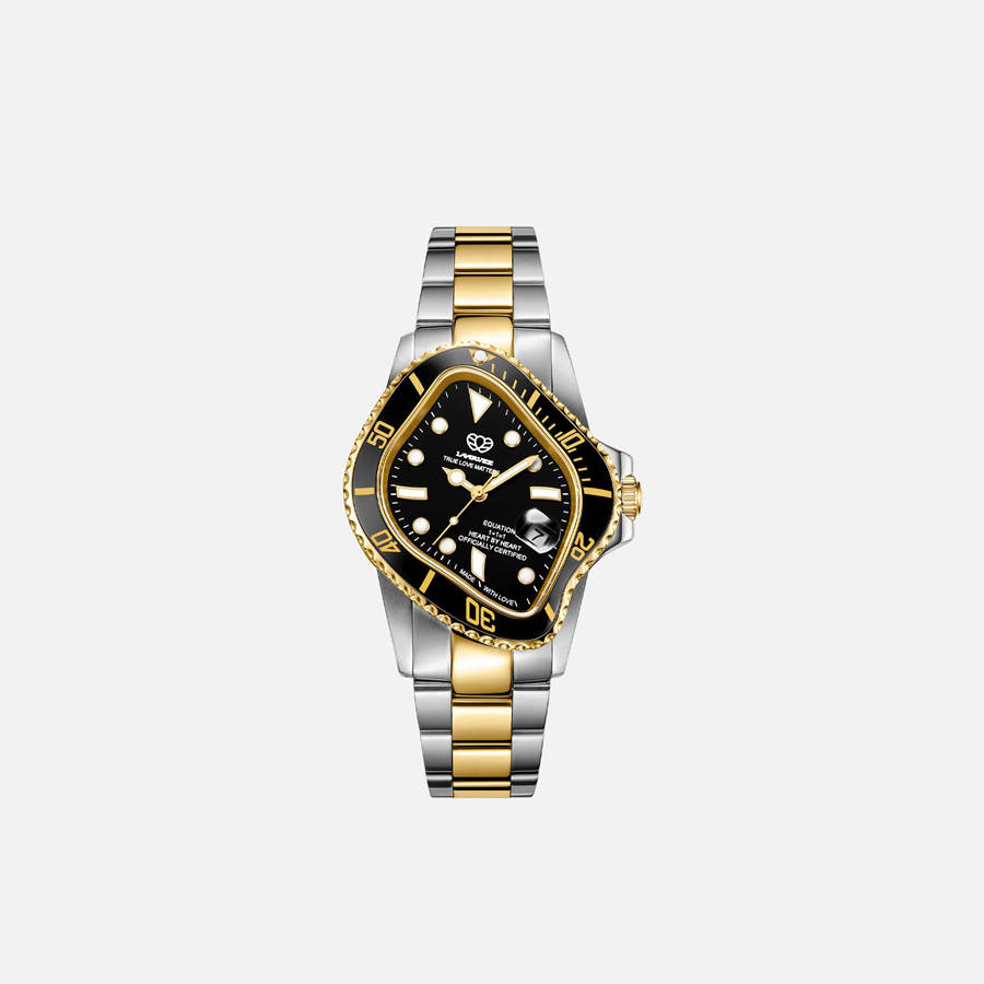 Black Men Kith LAARVEE Silver and Golden Precision Steel Jewelry | 9025-VFAHT