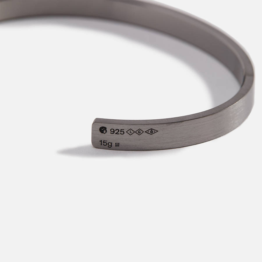 Black Men Kith Le Gramme 15 Grammes Bracelet Slick Brushed 925 Sterling Silver Jewelry | 1839-XIQDN