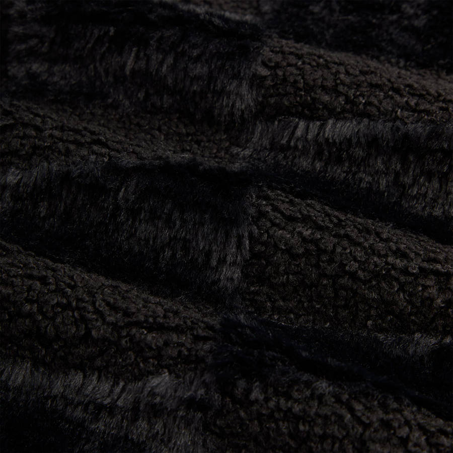 Black Men Kith Lloyd Faux Fur Coaches Jackets | 7634-PEBKI