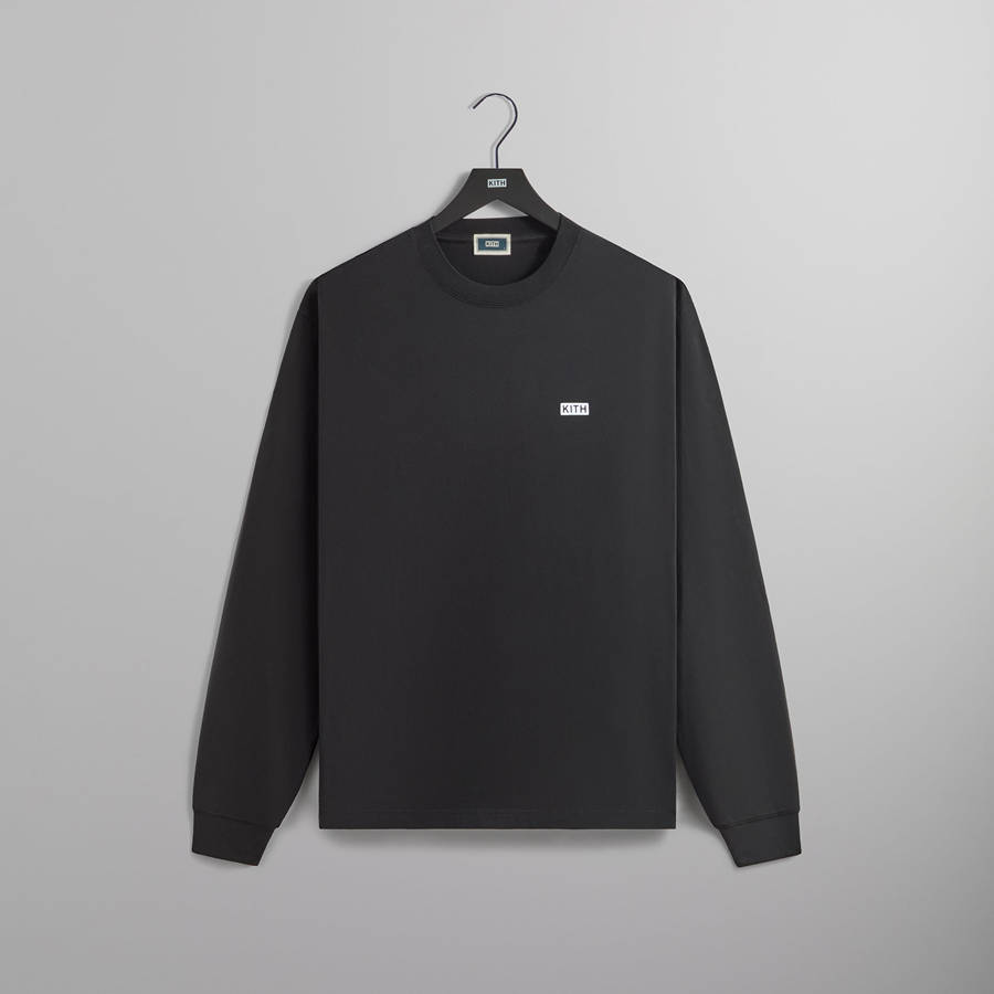 Black Men Kith Long Sleeve LAX T-Shirt | 6084-ANMGJ