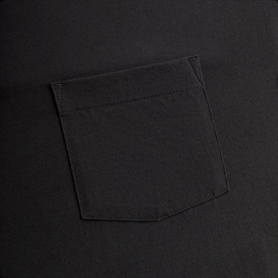 Black Men Kith Long Sleeve Leonard Pocket Shirts | 0786-QAUNL