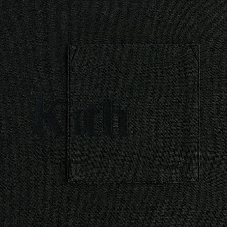 Black Men Kith Long Sleeve Quinn T-Shirt | 0217-YVUPB