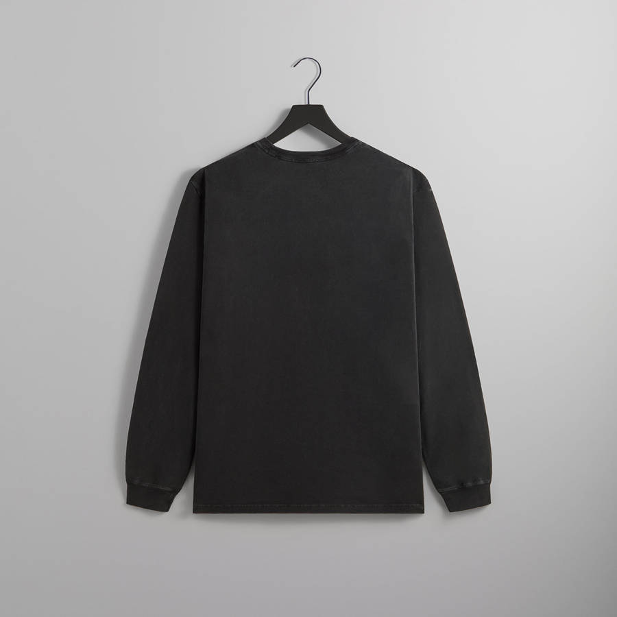 Black Men Kith Long Sleeve Vintage Shirts | 3195-XTGAK