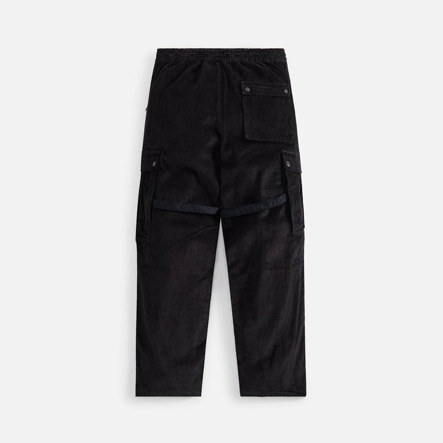 Black Men Kith Maharishi Hemp Utility Cargo Tracks Pants | 7254-FMZIQ