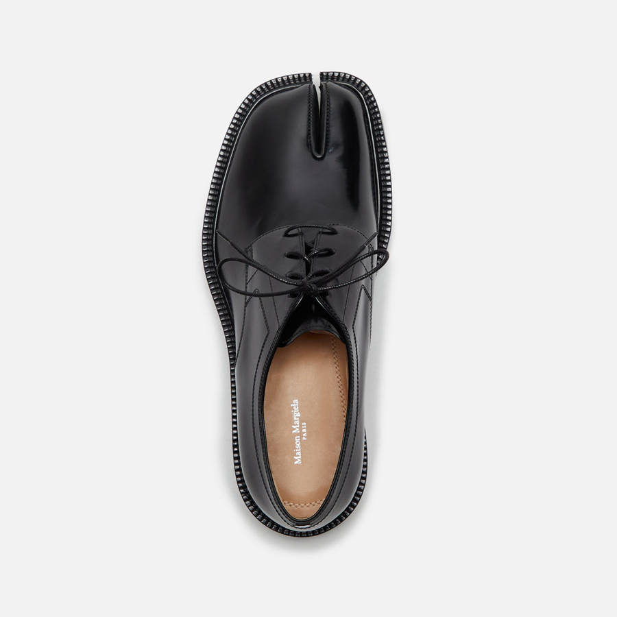 Black Men Kith Maison Margiela Tabi County Lace-Up Sneakers | 4137-BOLMR