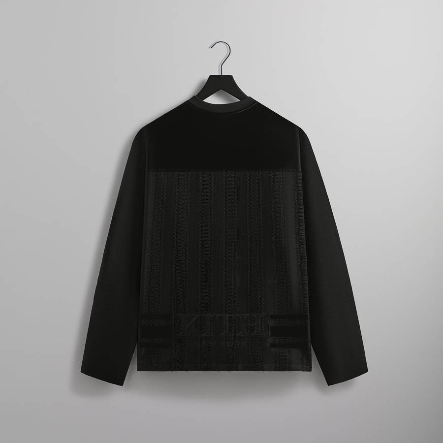 Black Men Kith Malik Lace Combo Jersey T-Shirt | 1589-RNASP