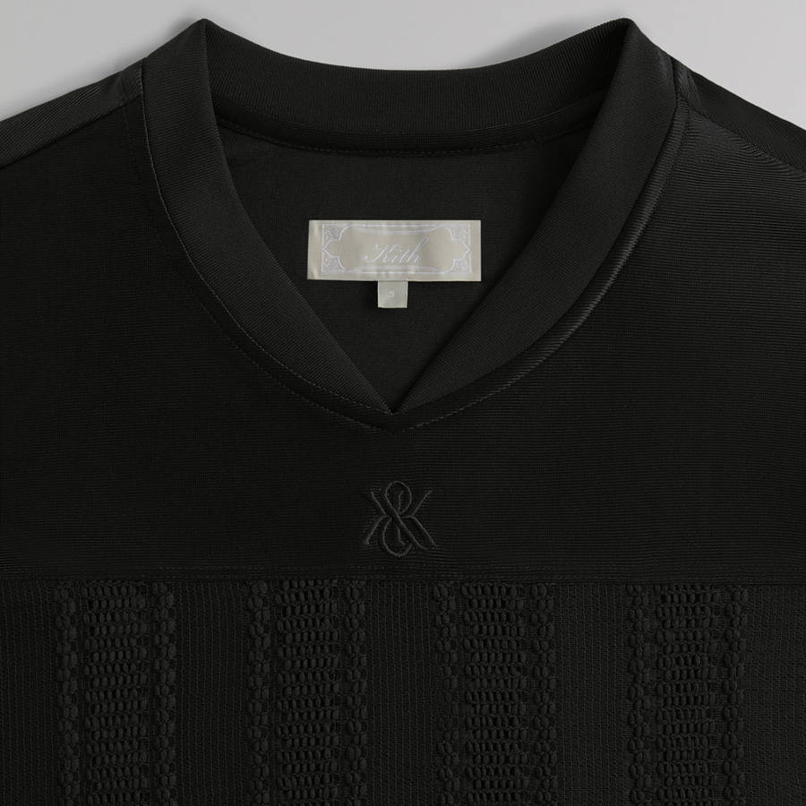 Black Men Kith Malik Lace Combo Jersey T-Shirt | 1589-RNASP
