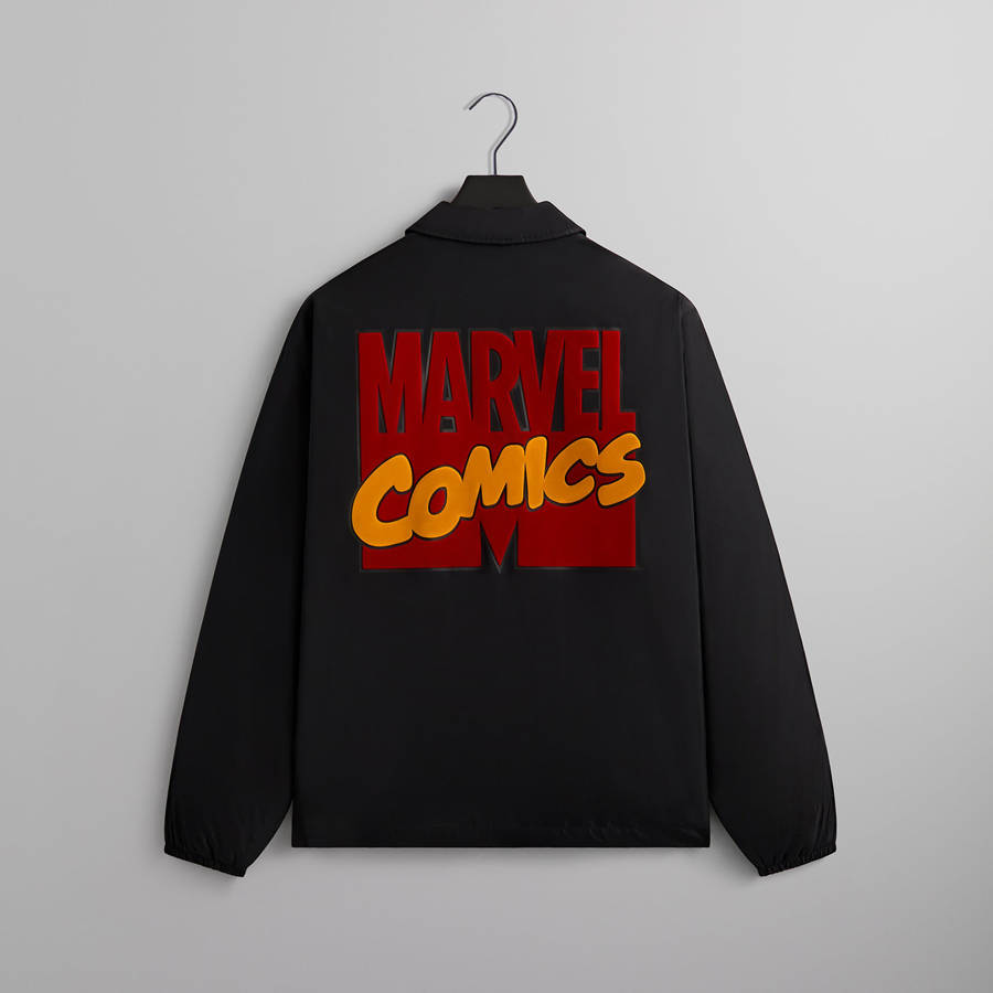 Black Men Kith Marvel | Comics Coaches Jackets | 2694-YQUMK