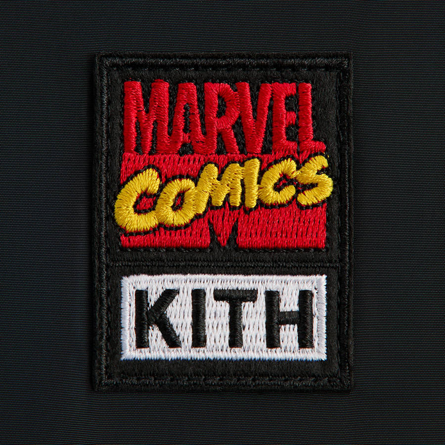 Black Men Kith Marvel | Comics Coaches Jackets | 2694-YQUMK